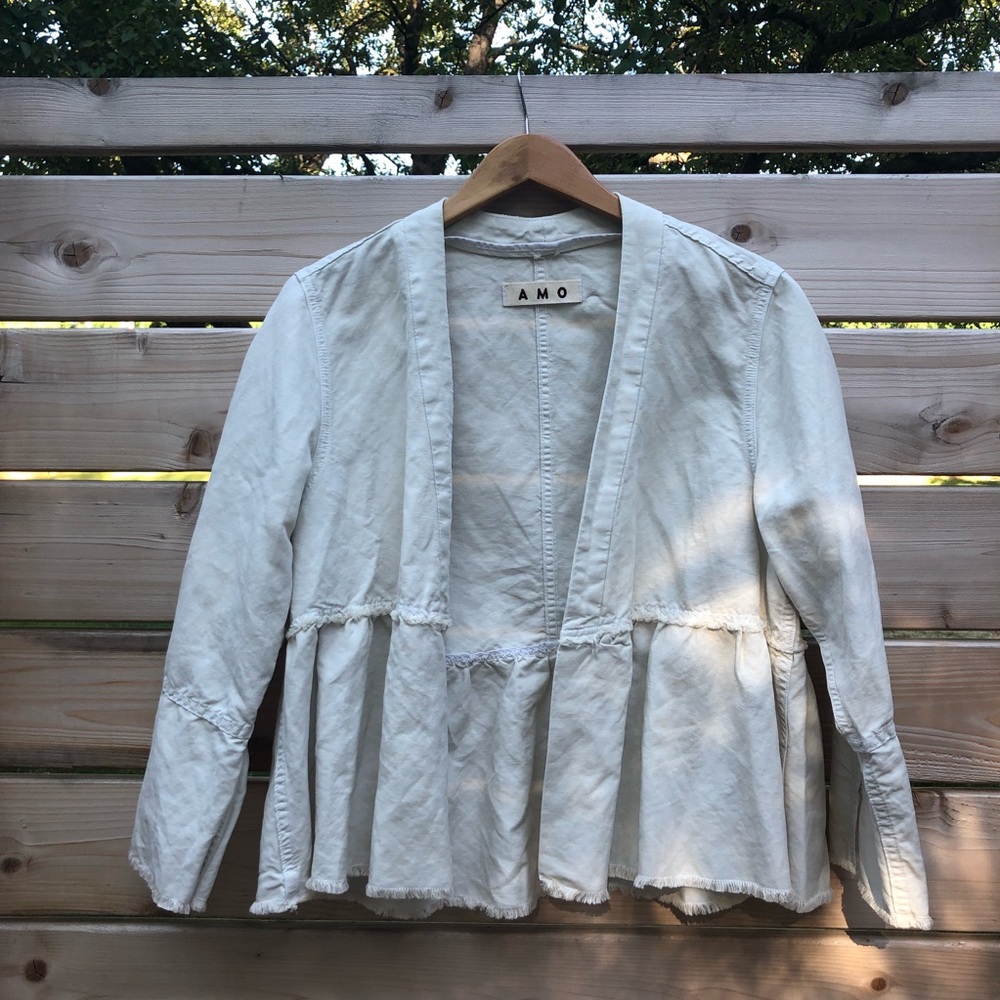 AMO denim white jacket